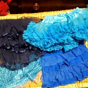 Lot of 4 blue skirts